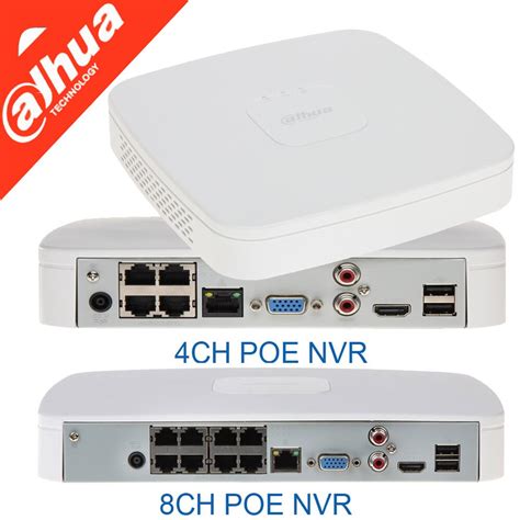 Mutil Language Dahua DHI NVR4108 8P 4kS2 L 8CH NVR 8MP Smart 1U 8PoE 4K