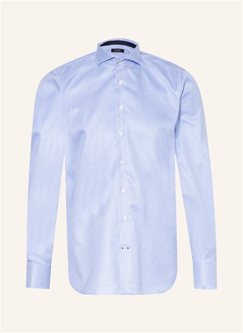 Olymp Signature Hemd Tailored Fit In Hellblau Weiss