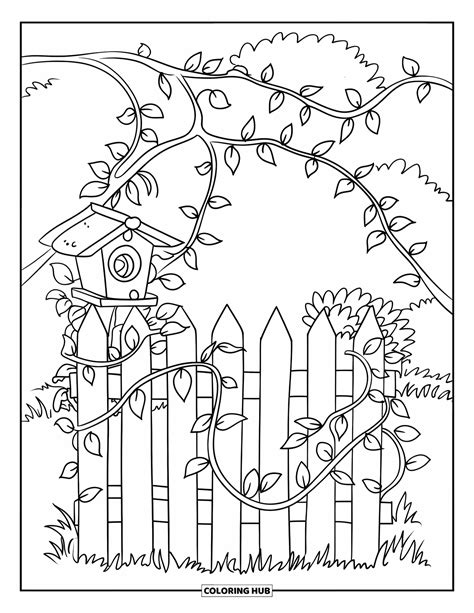 120+ Disegni di giardini da colorare per bambini e adulti (PDF gratuiti