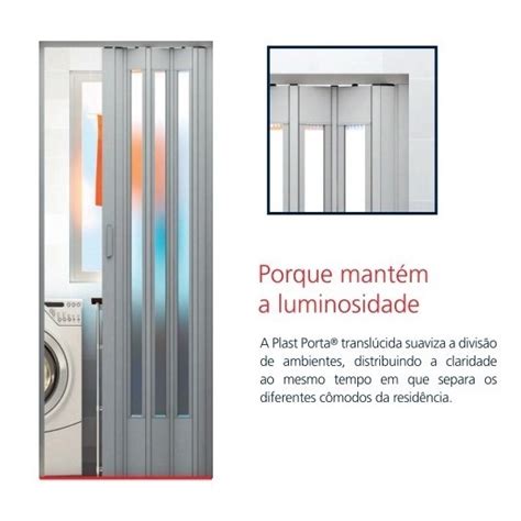 Porta Sanfonada Translucida 210x96 Cm Bcf Shopee Brasil