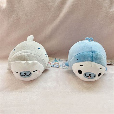 Mamegoma Shark Whale Plushie Kawaii Cute Star Heart Drop Dangle Flower ...