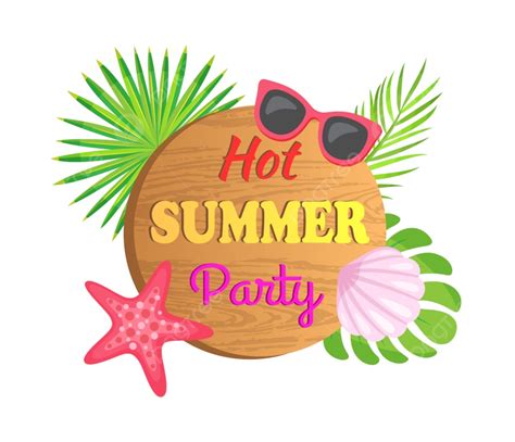 Hot Summer Sun Vector Png Images Hot Summer Party Vector Flora Vector With Png Image For