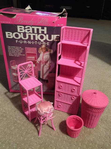 Vintage Barbie Doll Beverly Hills Bath Boutique Bathroom Furniture