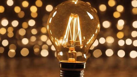 Premium Photo Bokeh Of Gold Light Bulb