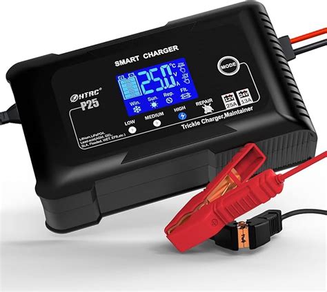 Haisito 12V 24V Smart Car Battery Charger 25 LiFePO4 Lithium