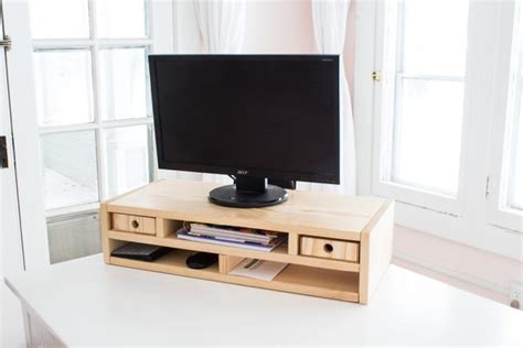 $15 DIY Monitor Riser Desk Organizer - A Butterfly House