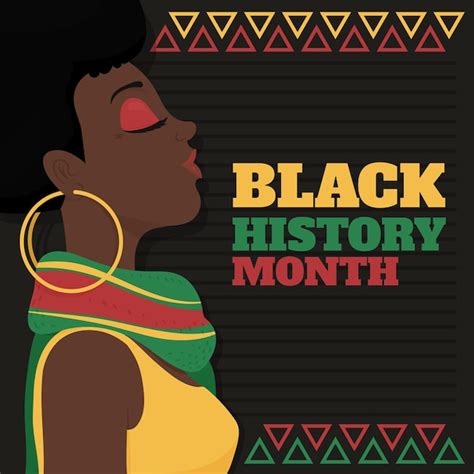 Premium Vector Hand Drawn Flat Black History Month Illustration