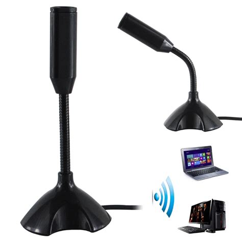 Portable Studio Speech Mini USB Microphone Stand Mic With Holder For ...