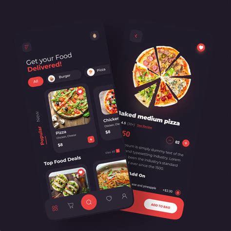 Food Delivery App Ui Ux Figma Template