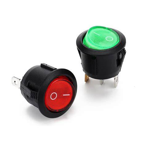 Miniature Rocker Switch Kcd N On Off Led Pin Power Push Button