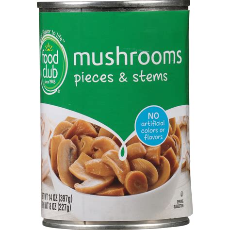 Canned And Bottled Mushrooms Food Club Brand