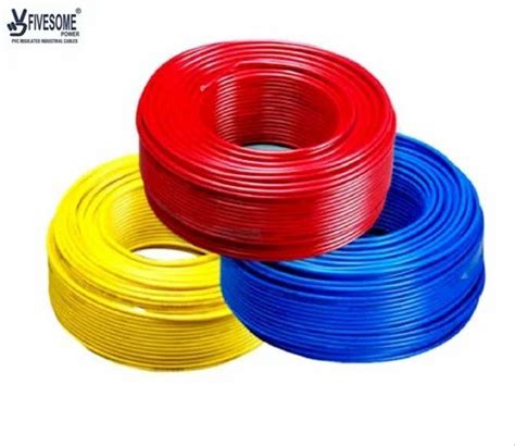 Fivesome Power Sqmm Pvc Insulated Industrial Wire At Rs Roll In