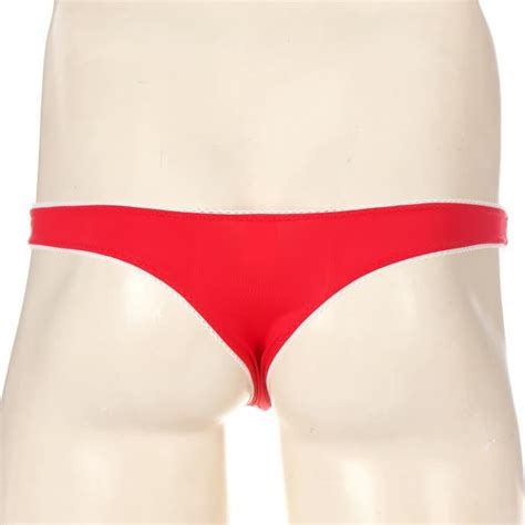 Yonghs Homme String Dentelle Sissy Tanga Gay Sous V Tement Jockstrap Underwear M Xxl Rouge