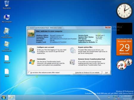 Merubah Tampilan Windows Xp Ala Win Dengan Seven Transformation Pack