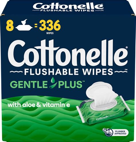 Cottonelle Gentleplus Flushable Wet Wipes With Aloe And Vitamin E Adult