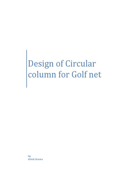 Desing of Circular Coloumn | PDF | Column | Galvanization