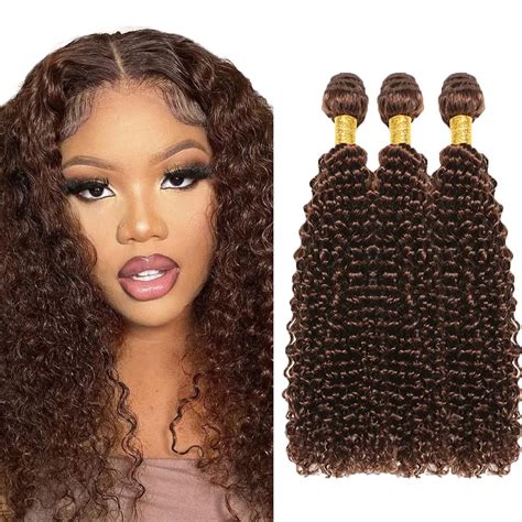 Amazon Dark Brown Human Hair Bundles Chocolate Dark Brown Curly