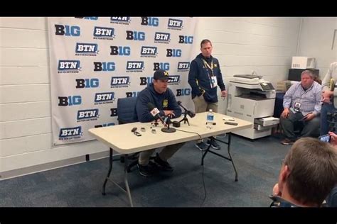 Michigans Jim Harbaugh Questions Officiating After Loss To Penn State