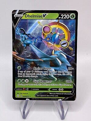 Pokémon TCG Dhelmise V Shining Fates 009 072 Holo Ultra Rare eBay