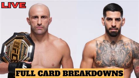 UFC 298 LIVE FULL CARD BREAKDOWNS ROAD TO 1K SUBSCRIBERS YouTube