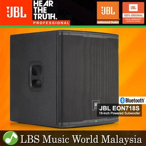 JBL EON718S 1500 Watt 18 Inch Powered PA Subwoofer With Waveguide