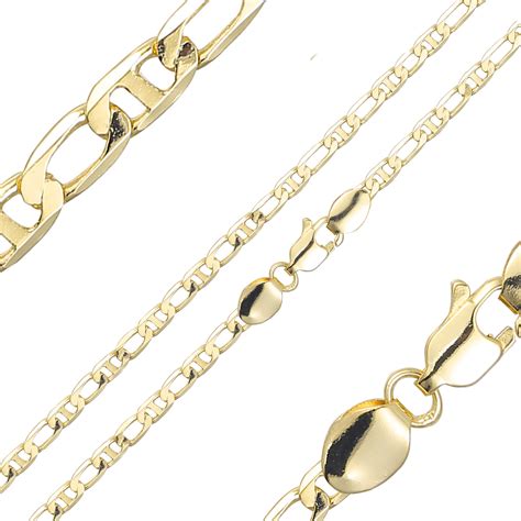 Half Mariner link 14K Gold chains – FJ Fallon Jewelry