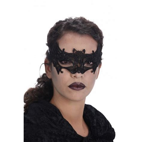 Masque Loup V Nitien Dentelle Noire Pas Cher Pour Femme Carnaval Bal