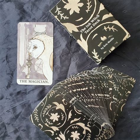 Black And White Tarot Card Deck Etsy