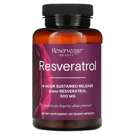 Reserveage Nutrition Resveratrol Mg C Psulas Vegetales