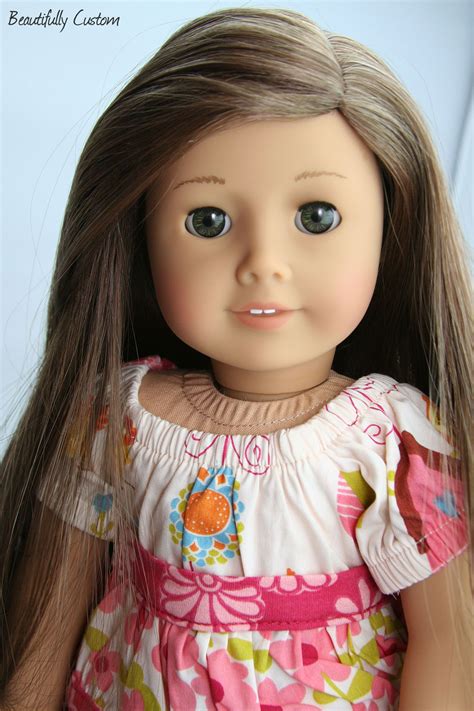 Custom OOAK American Girl Doll ~ Multi-tone Caramel Brown Hair with Highlig… | American girl ...