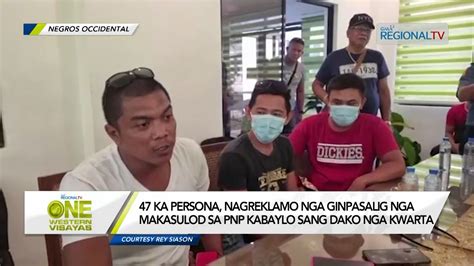 One Western Visayas Ka Persona Nagreklamo Nga Ginpasalig Nga