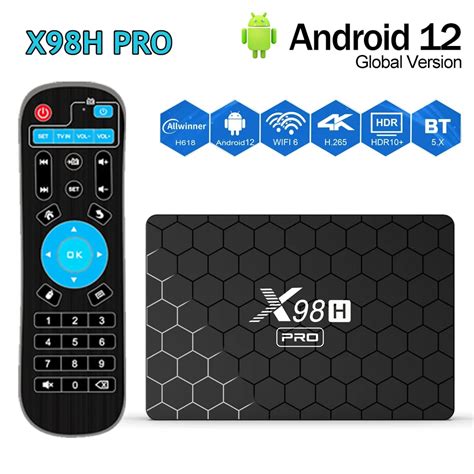 X98H PRO TV Box Android12 Allwinner H618 2GB 4GB 16GB 32GB 64GB 1000M