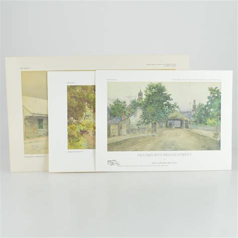 Paul Sawyier Limited Edition Prints The Covered Bridge Frankforts