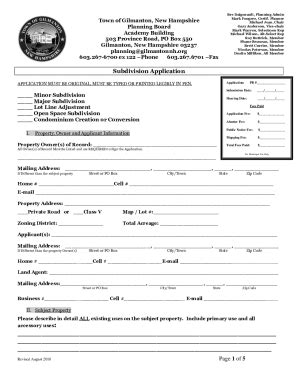 Fillable Online Town Of Gilmanton Request For Use Of Town Facility