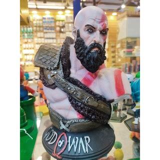 Busto Resina Boneco Estatua Kratos God Of War 24 19cm Shopee Brasil