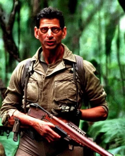 Jeff Goldblum As Major Dutch In Predator 1987 Movie Stable