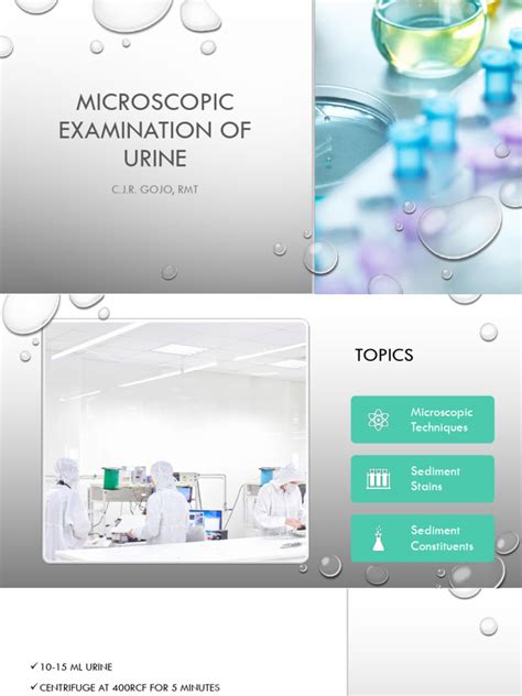 Microscopic Examination of Urine | PDF | Staining | Microscopy