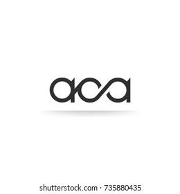 Aca Lettering Logo Vector Isolated On Stock Vector (Royalty Free) 735880435 | Shutterstock