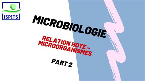 Microbiologie relation hôte microorganisme S1 ISPITS YouTube