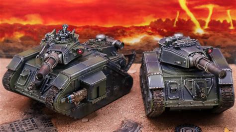 A Pair Of Mars Alpha Pattern Leman Russ Tanks Ready To Roll Out R