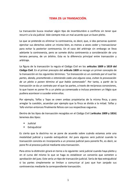 Esquema Tema Apuntes Del Segundo Cuatrimestre De Derecho Civil