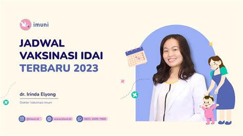 Jadwal Vaksinasi Anak Idai Terbaru 2023 Imuni