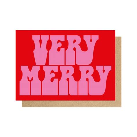 Very Merry Christmas Card Cards £3.00 Store UK, US, EU, AE,BE,CA,DK,FR ...