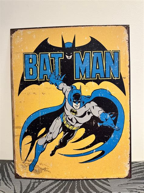 Retro Batman poster, Hobbies & Toys, Stationery & Craft, Art & Prints ...