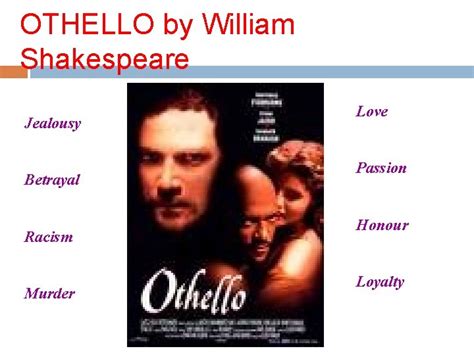 Othello By William Shakespeare Jealousy Betrayal Racism Murder