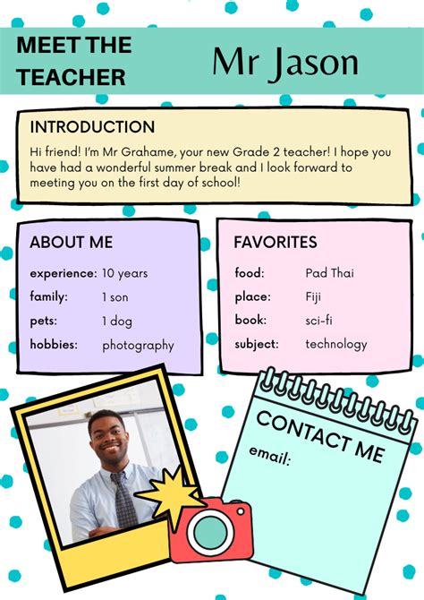 Meet The Teacher Templates - Edutechspot