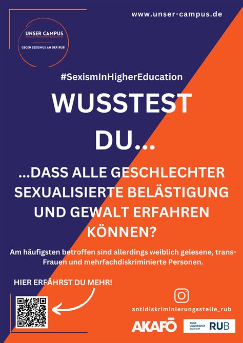 Wusstest Du Dass Alle Geschlechter Sexualisierte Belästigung Und