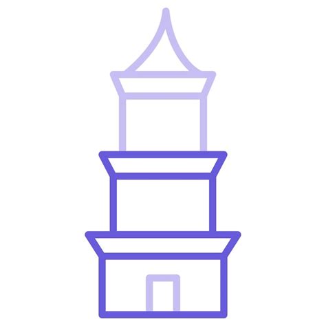 Premium Vector Pagoda Vector Illustration