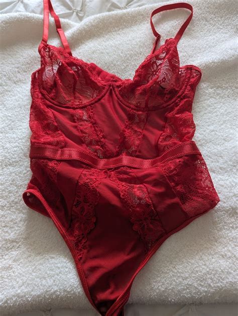 Clothing Nikki Dial S Red One Piece Lingerie Personal Wear Sweeky