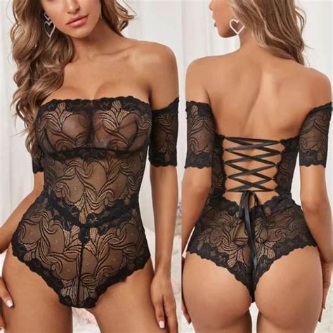 Ensemble De Lingerie Sexy Lingerie Sexy Combinaison Transparente Sans